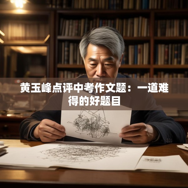 黄玉峰点评中考作文题：一道难得的好题目