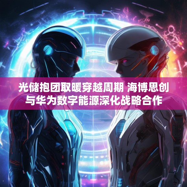 光储抱团取暖穿越周期 海博思创与华为数字能源深化战略合作