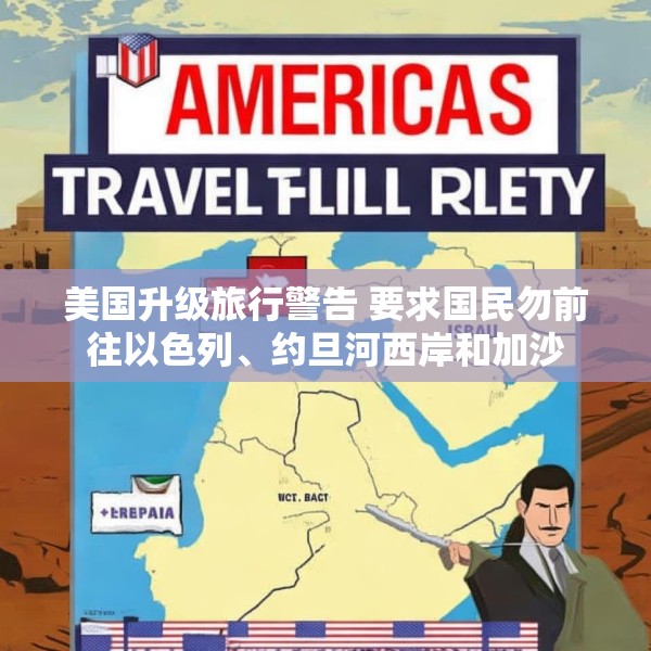 美国升级旅行警告 要求国民勿前往以色列、约旦河西岸和加沙