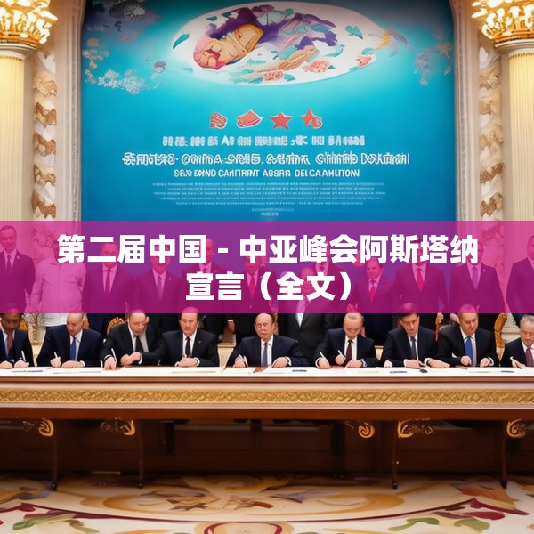 第二届中国－中亚峰会阿斯塔纳宣言（全文）