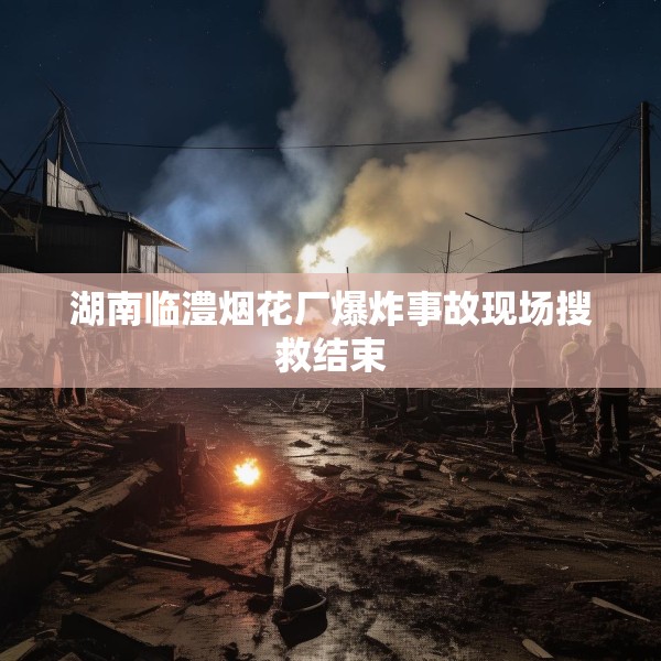 湖南临澧烟花厂爆炸事故现场搜救结束