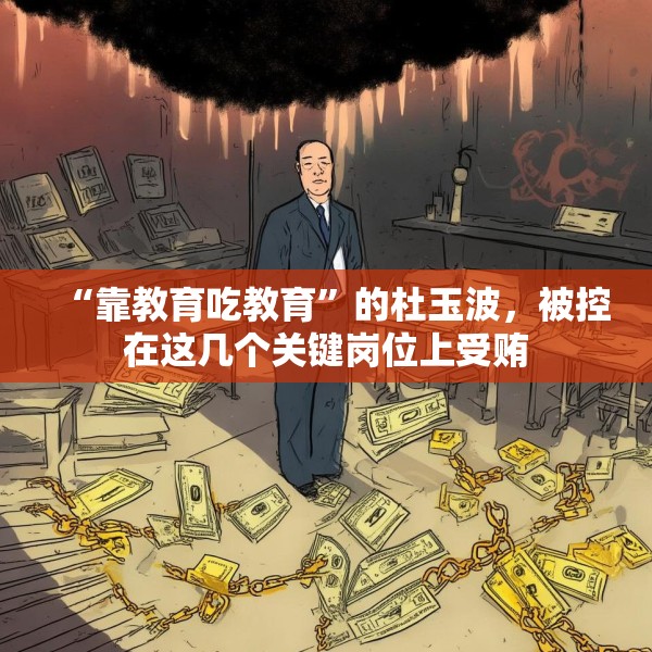 “靠教育吃教育”的杜玉波，被控在这几个关键岗位上受贿
