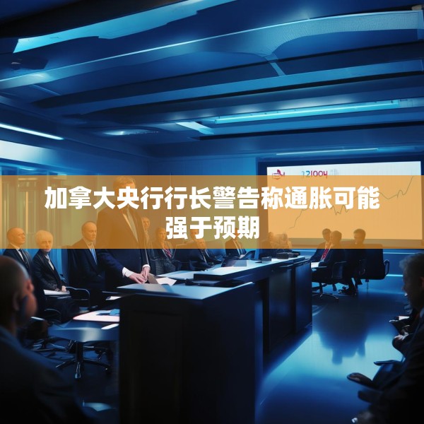 加拿大央行行长警告称通胀可能强于预期