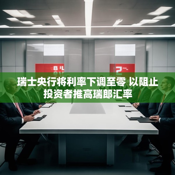 瑞士央行将利率下调至零 以阻止投资者推高瑞郎汇率
