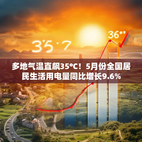 多地气温直飙35℃！5月份全国居民生活用电量同比增长9.6%