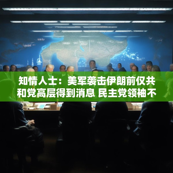 知情人士：美军袭击伊朗前仅共和党高层得到消息 民主党领袖不知悉