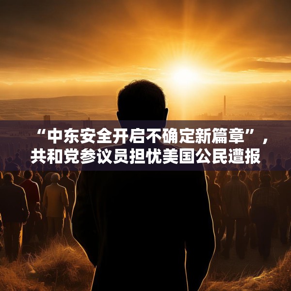 “中东安全开启不确定新篇章”，共和党参议员担忧美国公民遭报复