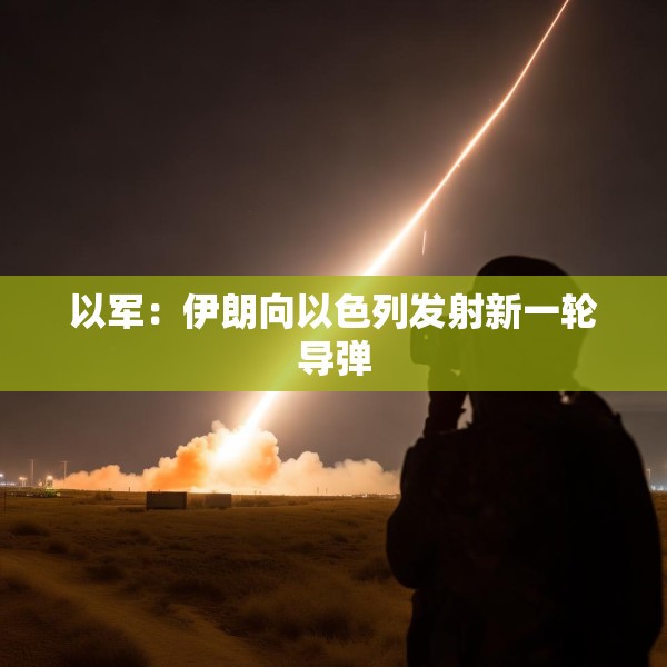 以军：伊朗向以色列发射新一轮导弹
