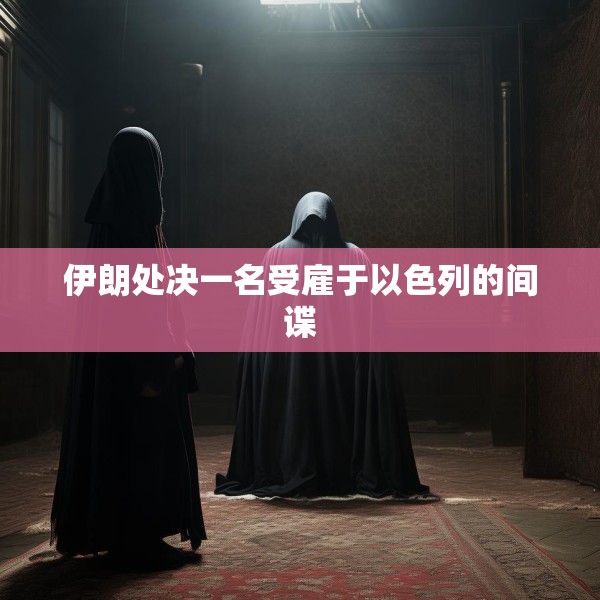 伊朗处决一名受雇于以色列的间谍