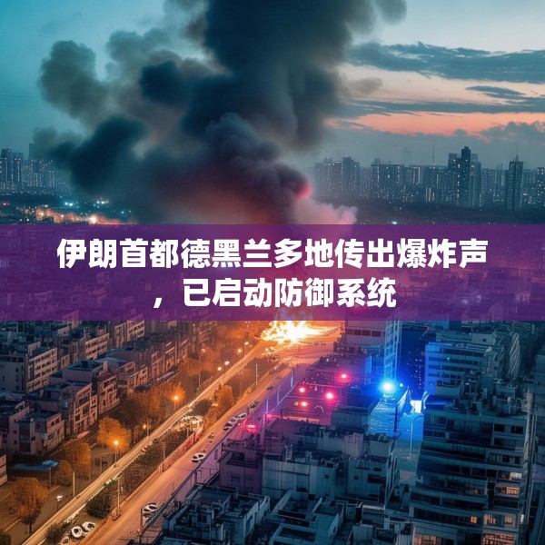 伊朗首都德黑兰多地传出爆炸声，已启动防御系统