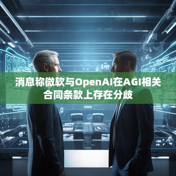 消息称微软与OpenAI在AGI相关合同条款上存在分歧