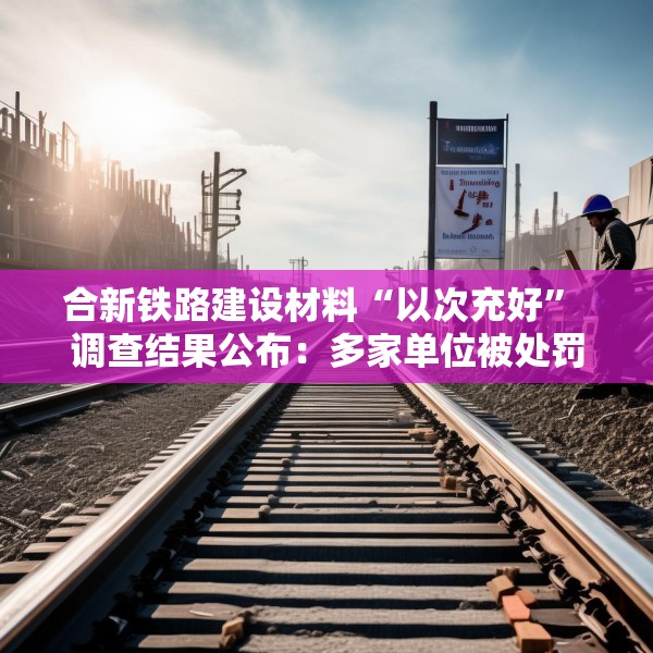 合新铁路建设材料“以次充好” 调查结果公布：多家单位被处罚