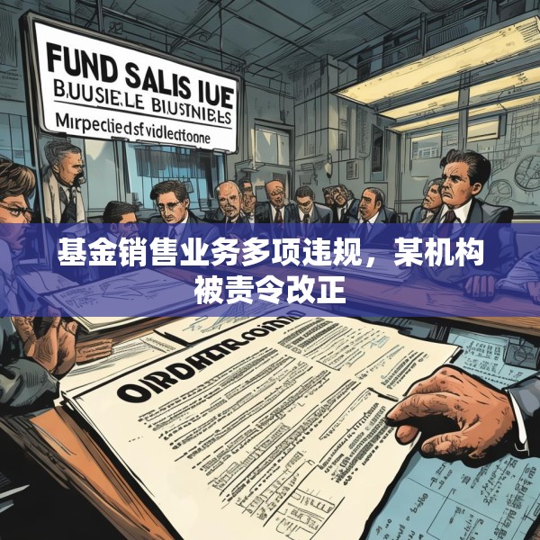 基金销售业务多项违规，某机构被责令改正