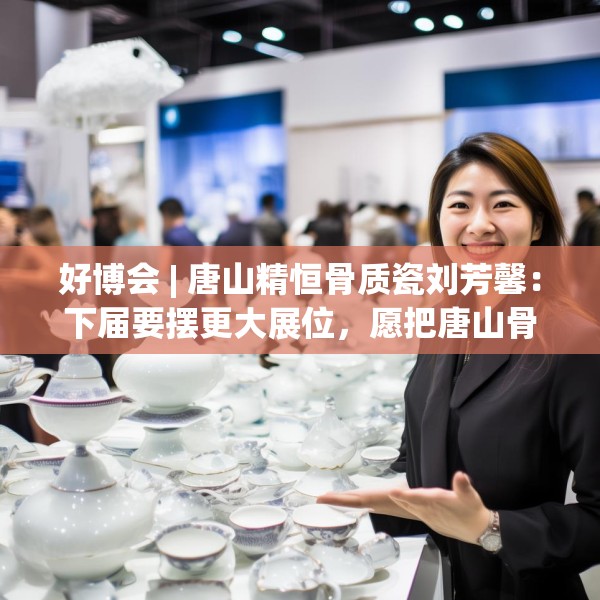 好博会 | 唐山精恒骨质瓷刘芳馨：下届要摆更大展位，愿把唐山骨瓷打出品牌！