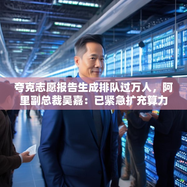夸克志愿报告生成排队过万人，阿里副总裁吴嘉：已紧急扩充算力