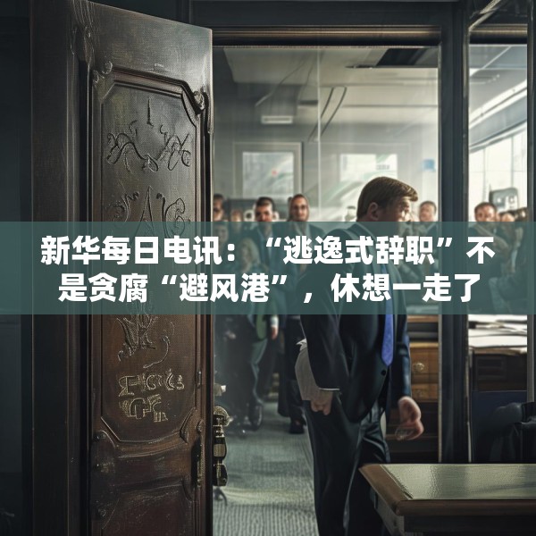 新华每日电讯：“逃逸式辞职”不是贪腐“避风港”，休想一走了之