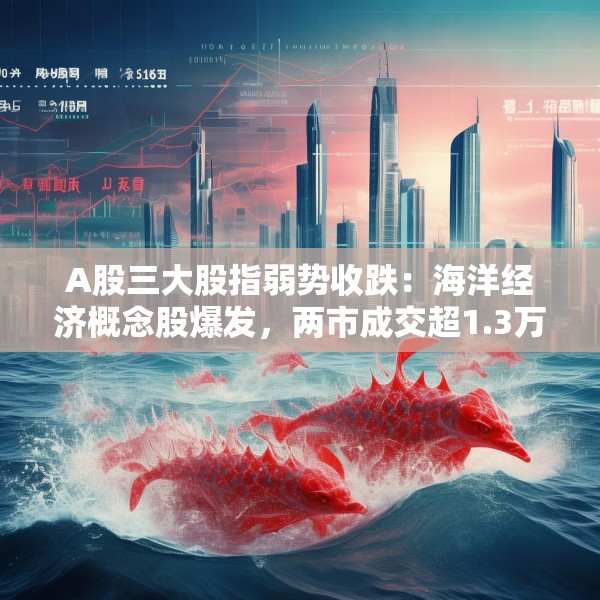 A股三大股指弱势收跌：海洋经济概念股爆发，两市成交超1.3万亿元