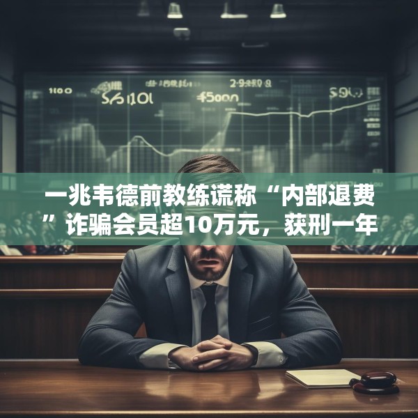 一兆韦德前教练谎称“内部退费”诈骗会员超10万元，获刑一年半
