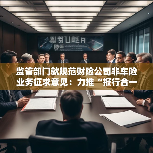 监管部门就规范财险公司非车险业务征求意见：力推“报行合一” 不得盲目拼规模抢份额