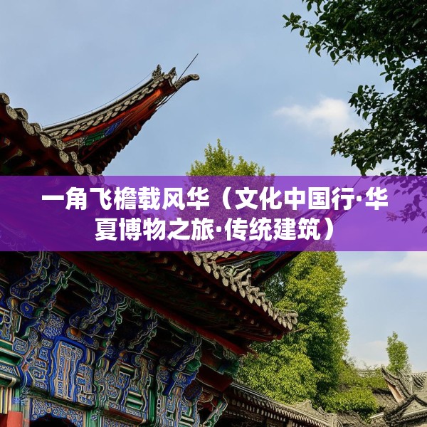 一角飞檐载风华（文化中国行·华夏博物之旅·传统建筑）