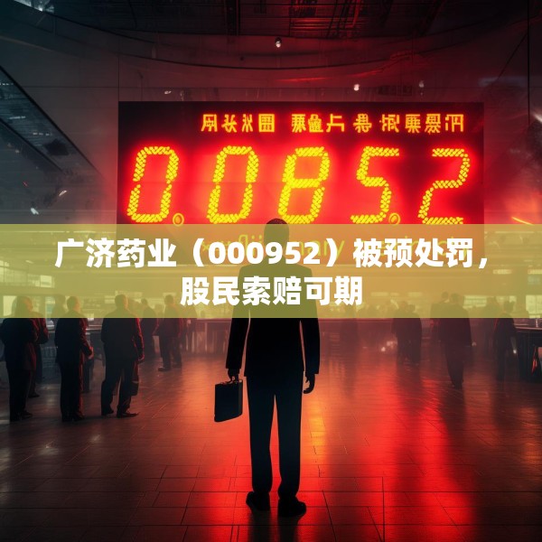 广济药业（000952）被预处罚，股民索赔可期