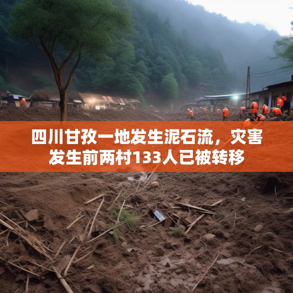 四川甘孜一地发生泥石流，灾害发生前两村133人已被转移