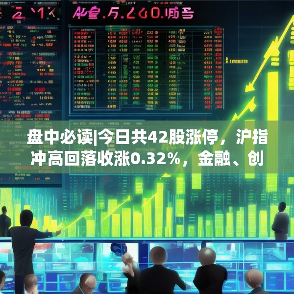 盘中必读|今日共42股涨停，沪指冲高回落收涨0.32%，金融、创新药概念走高