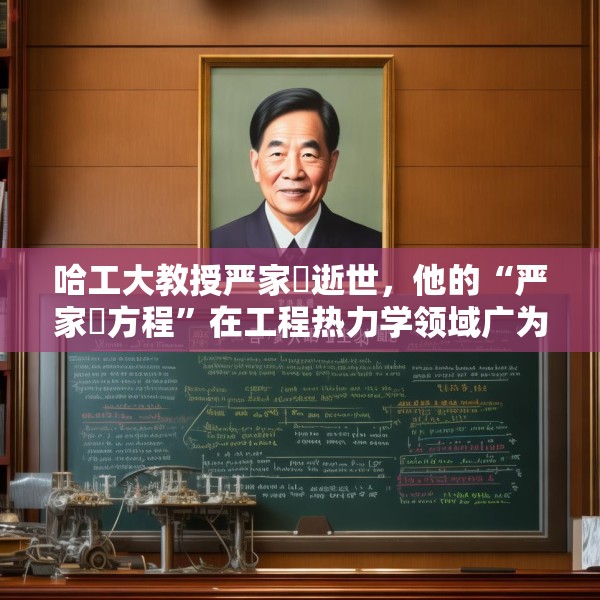 哈工大教授严家騄逝世，他的“严家騄方程”在工程热力学领域广为使用
