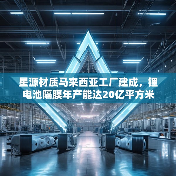 星源材质马来西亚工厂建成，锂电池隔膜年产能达20亿平方米