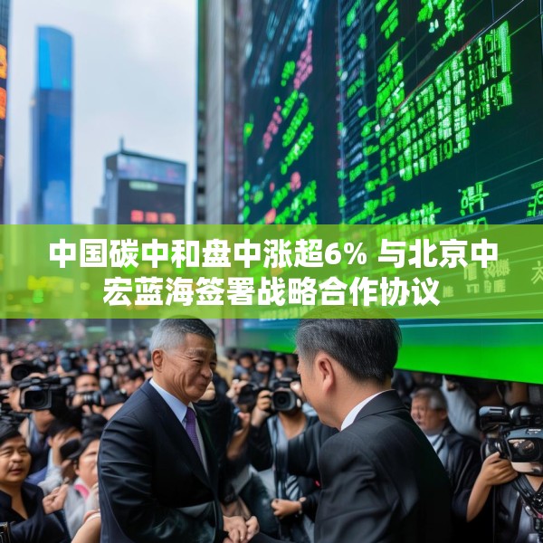 中国碳中和盘中涨超6% 与北京中宏蓝海签署战略合作协议