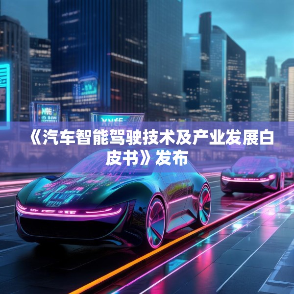 《汽车智能驾驶技术及产业发展白皮书》发布