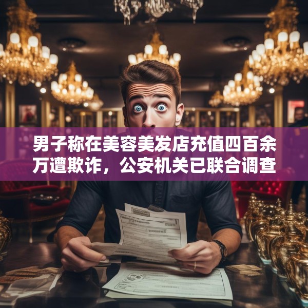 男子称在美容美发店充值四百余万遭欺诈，公安机关已联合调查