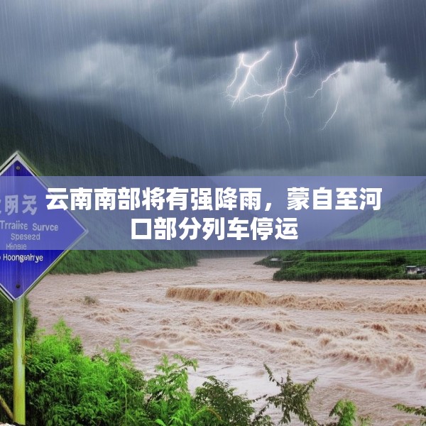 云南南部将有强降雨，蒙自至河口部分列车停运