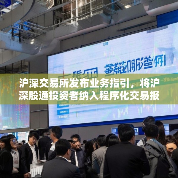 沪深交易所发布业务指引，将沪深股通投资者纳入程序化交易报告范畴