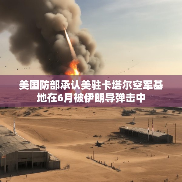 美国防部承认美驻卡塔尔空军基地在6月被伊朗导弹击中