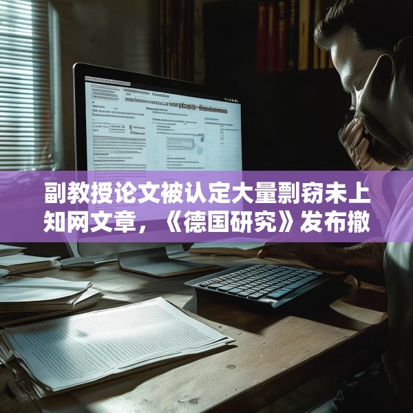 副教授论文被认定大量剽窃未上知网文章，《德国研究》发布撤稿声明