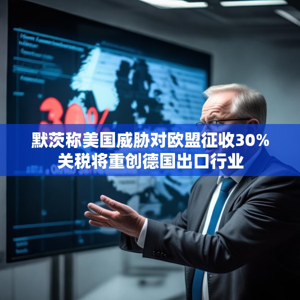 默茨称美国威胁对欧盟征收30%关税将重创德国出口行业
