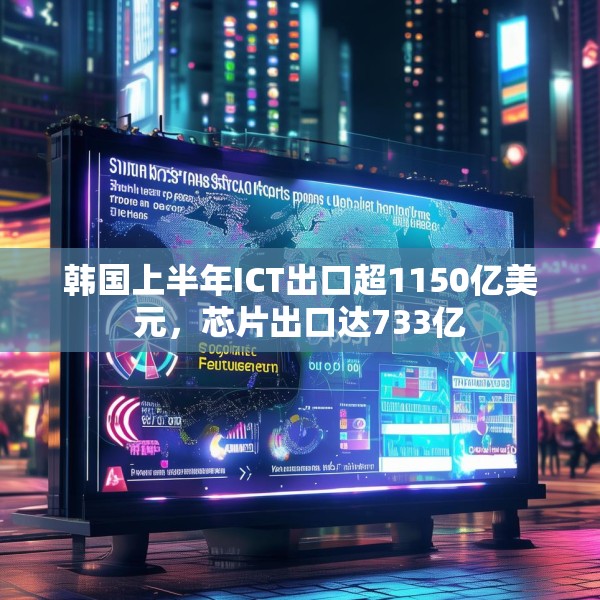 韩国上半年ICT出口超1150亿美元，芯片出口达733亿