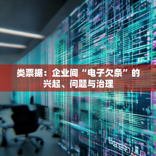 类票据：企业间“电子欠条”的兴起、问题与治理