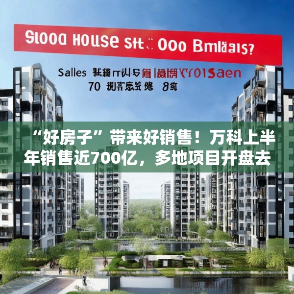 “好房子”带来好销售！万科上半年销售近700亿，多地项目开盘去化率超80%