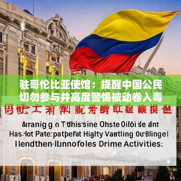 驻哥伦比亚使馆：提醒中国公民切勿参与并高度警惕被动卷入毒品犯罪活动