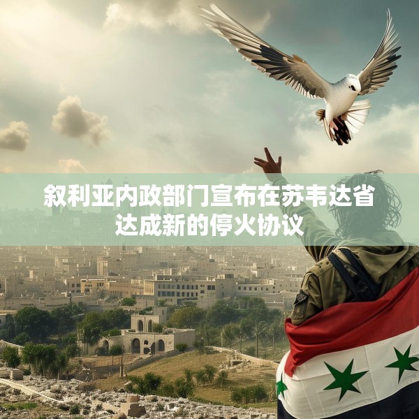 叙利亚内政部门宣布在苏韦达省达成新的停火协议