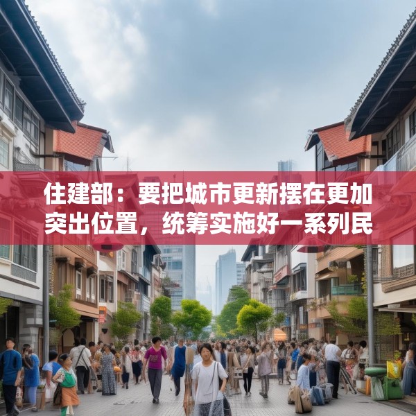 住建部：要把城市更新摆在更加突出位置，统筹实施好一系列民生工程、安全工程、发展工程
