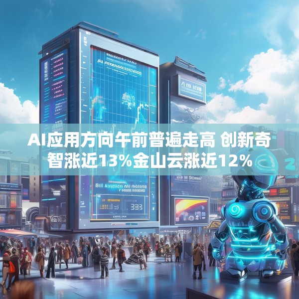 AI应用方向午前普遍走高 创新奇智涨近13%金山云涨近12%