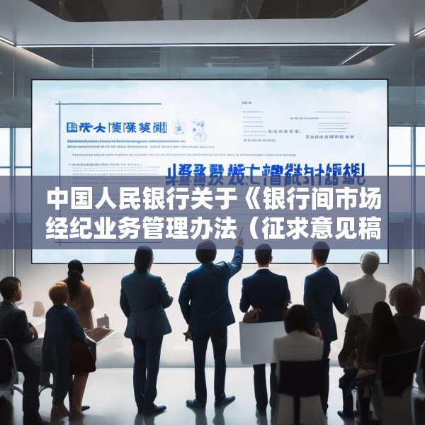 中国人民银行关于《银行间市场经纪业务管理办法（征求意见稿）》公开征求意见的通知