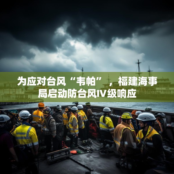 为应对台风“韦帕” ，福建海事局启动防台风Ⅳ级响应