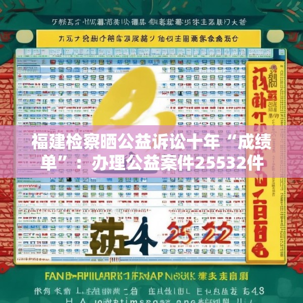 福建检察晒公益诉讼十年“成绩单”：办理公益案件25532件