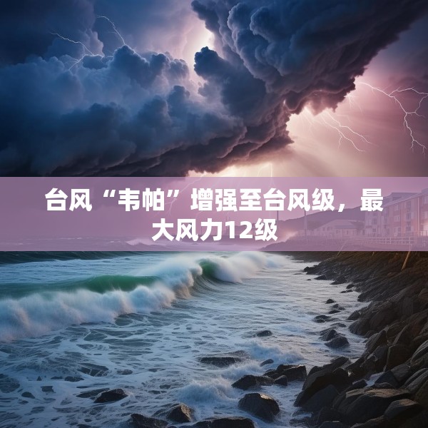 台风“韦帕”增强至台风级，最大风力12级