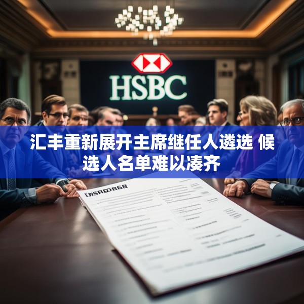 汇丰重新展开主席继任人遴选 候选人名单难以凑齐