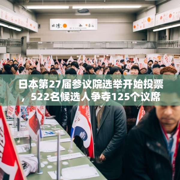 日本第27届参议院选举开始投票，522名候选人争夺125个议席